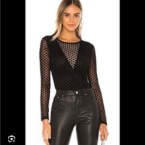 BCBGMAXARIA Polka Dot Top NWT